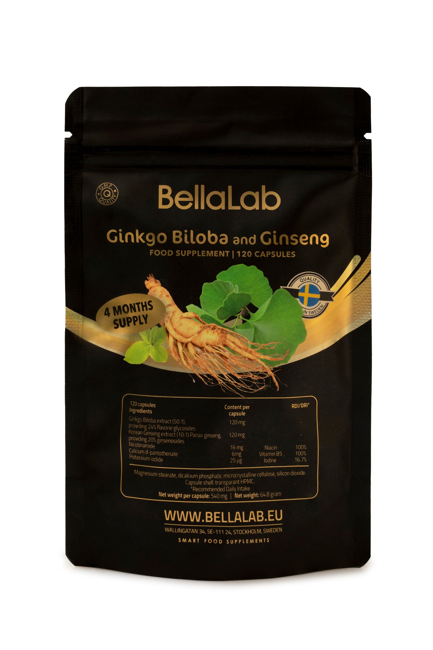 Ginkgo biloba i ginseng (dvorežnjasta stabla ginka i kineski ginseng)