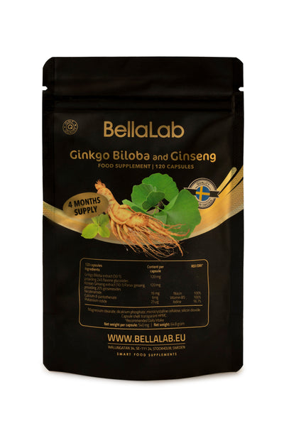 Ginkgo biloba i ginseng (dvorežnjasta stabla ginka i kineski ginseng)